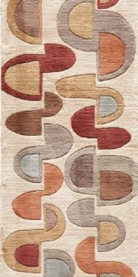 Area Rug 2x12 Runner Contemporary Ivory Color - Momeni New Wave Rug from RugPal