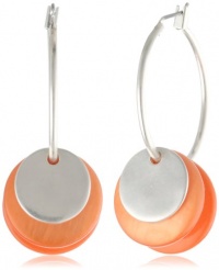 Kenneth Cole New York Silver Circle Orbital Drop Earrings