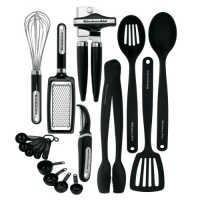 Kitchenaid Classic 17-piece Tools and Gadget Set, Black