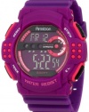 Armitron Men's 40/8270PUR Large Pink Accented Purple Resin Strap Chronograph Watch