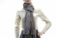 Missoni Women's Zig Zag Striped Fringe Scarf (Brown)