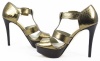 Michael Kors Eboni Platform T- Strap Bronze Sandal