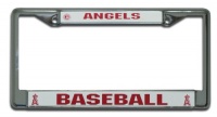 MLB Los Angeles Angels Chrome License Plate Frame