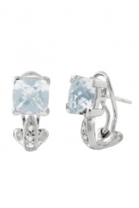 Effy Jewlery 14K White Gold Aquamarine & Diamond Earrings, 2.50 TCW