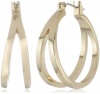 Kenneth Cole New York Shiny Earrings Small Double Hoop Earrings