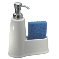 InterDesign York Soap and Sponge Caddy, White