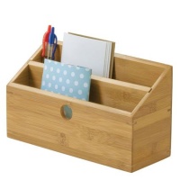 Lipper International Bamboo 2-Slot Mail Organizer