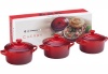 Le Creuset Stoneware Petite Round Casserole Gift Set, Cherry