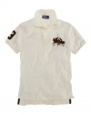 Polo Ralph Lauren Mens Custom-fit Havana Dual Match Polo Shirt, Cream