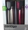 Contigo AUTOSEAL® Locking Stainless Steel Travel Mug 2 pack Stainless / Berry