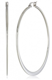 Stainless Steel Rounded Hoop Earrings (60mm Diameter)