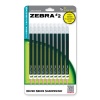 Zebra #2 Mechanical Pencil  0.7mm, Black, 10 Pack (51311)