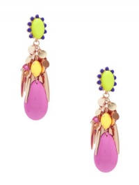 GUESS Gold-Tone Carnival Drop Earrings, MULTI