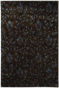 Safavieh Soho Collection SOH418A Handmade Brown and Light Blue New Zealand Wool Area Rug, 5-Feet by 8-Feet