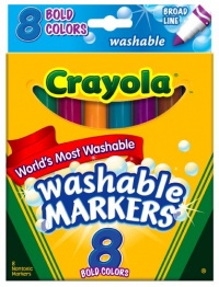 Crayola 8ct Washable Bold Broad Markers