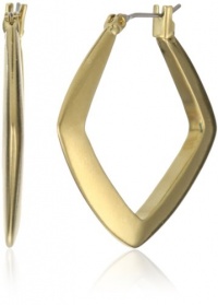 Kenneth Cole New York Modern Sea Gold-Tone Square Hoop Earrings