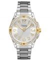 Make a stunning impression with this shining watch from Caravelle by Bulova, celebrating their 50th Anniversary.