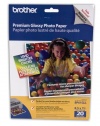 Brother 8 1/2 x 11 Inch High Gloss Inkjet Paper 20 sheets (BP61GLL) - Retail Packaging