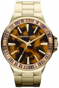 Michael Kors - Mid-Size Golden Stainless Steel Gramercy Three-Hand Glitz Watch - MK5723