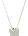 Dogeared Jewels and Gifts Reminder Butterfly Kisses Sterling Silver Pendant Necklace