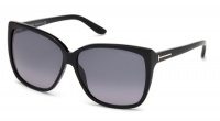 Tom Ford Lydia TF 228 01B Black / Gray Gradient