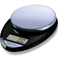 EatSmart Precision Pro Digital Kitchen Scale, Black Chrome