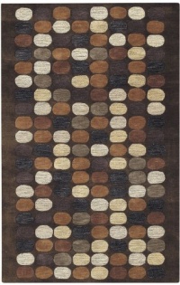 Area Rug 2x3 Rectangle Contemporary Brown Color - Surya Naya Rug from RugPal