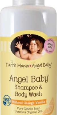 Earth Mama Angel Baby Organic Angel Baby Shampoo & Body Wash, Refill Size, 34-Ounce Bottle