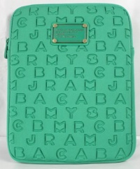 Marc Jacobs Dreamy Logo Neoprene Tablet Case Parrot Green