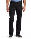 Kenneth Cole Men's Straight Leg Coated Jean, Black, 30x32