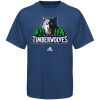 adidas Minnesota Timberwolves Blue Primary Logo T-shirt