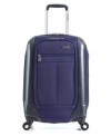 The best of both worlds-a unique, lightweight hybrid design combines a softside construction with hardside paneling for superior protection and incredible packing flexibility. Set on easy-glide spinners, this universal carry-on goes where you go with ease & versatility, sporting a fully-lined interior with suiter system and padded tie-down strap. Limited lifetime warranty.