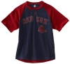 MLB Boston Red Sox Junior League Short Sleeve Raglan Overdyed Tee Boys'