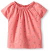 egg by susan lazar Baby-Girls Infant Short Sleeve Peasant Top, Rose, 18-24 Months