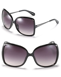 Look and feel like a celebrity in these large butterfly sunglasses from MARC BY MARC JACOBS.