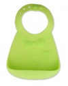 Make My Day Silicone Baby Bib, Lime