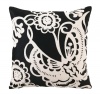 Trina Turk Embroidered Butterfly Pillow, Black, 20 x 20