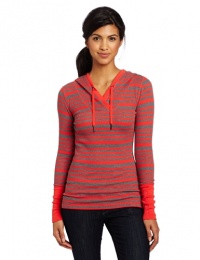 Calvin Klein Performance Women's Striped Thermal Hoodie Tee