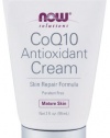 NOW Foods CoQ10 Antioxidant Cream, Mature Skin,, 2-Fluid Ounces