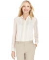 Jones New York's beaded blouse adds a sophisticated touch to your wardrobe.