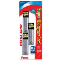 Pentel Super Hi-Polymer Lead Refill , 0.5  mm Fine, HB, 90 Pieces of Lead (C25BPHB3-K6)