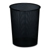 Rolodex 22351 Mesh round wastebasket, 11-1/2 diameter x 14-1/4h, black