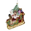 Kurt Adler 5-1/2-Inch Polonaise Mr. and Mrs. Claus in Sleigh Ornament