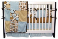 Trend Lab 4 Piece Crib Bedding Set, Bubbles Teal