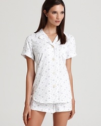 Short and sweet, Lauren Ralph Lauren's two-piece pajama set is quaint in a soft floral print.