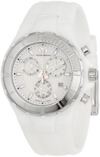 TechnoMarine Unisex 110030 Cruise Ceramic Chronograph White Dial Watch