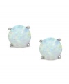 Celebrate your favorite month of the year with these October birthstone earrings by CRISLU. Stud earrings feature round-cut, opal-colored cubic zirconias (3 ct. t.w.) set in sterling silver with a platinum finish. Approximate diameter: 1/4 inch.