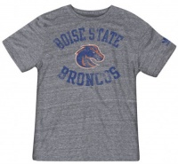 Boise State Broncos Grey Gym Class Adidas Originals Tri-Blend Vintage Tee