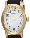 Timex Women's T2M566 Cavatina Black Leather Strap Watch