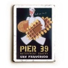 San Francisco Pier 39 (Customizable) 14x20 Limited-Edition Artistic Planked Wood Sign